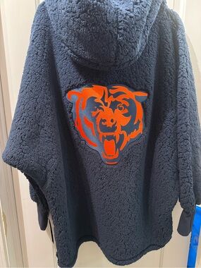 Jill Martin oversized Chicago Bears Sherpa